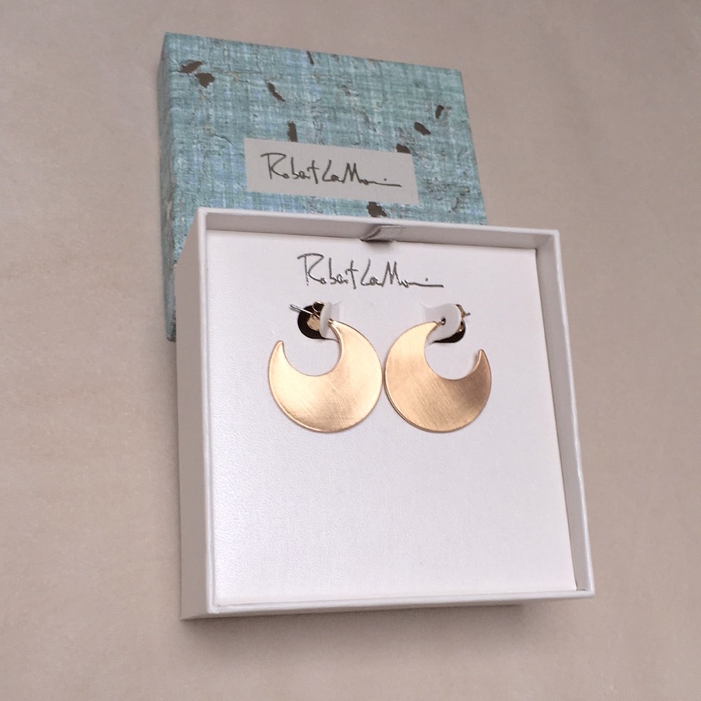 Never Worn Moon Shaped Earrings